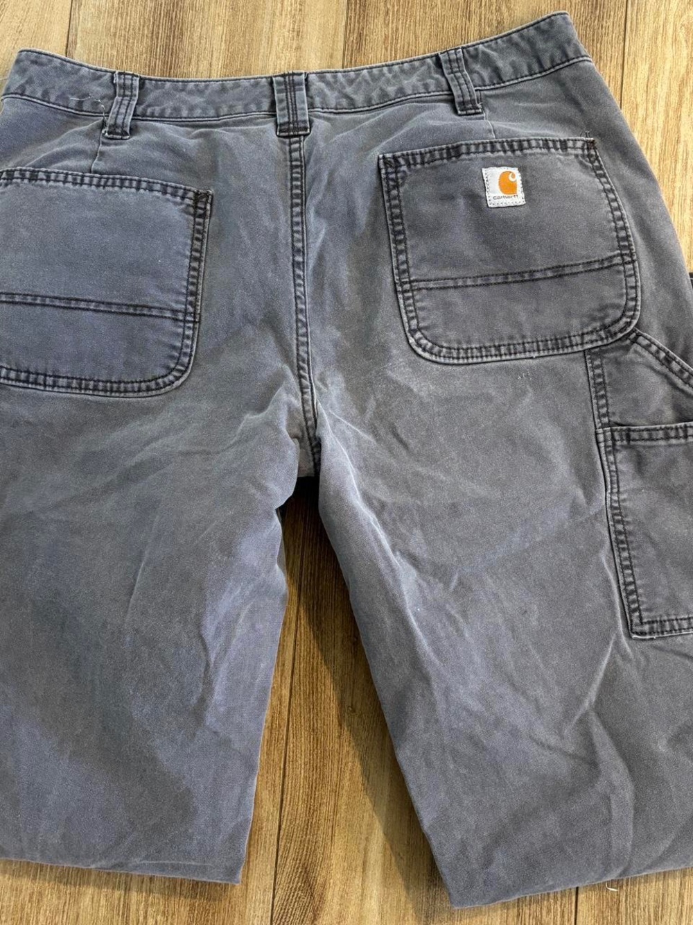 Carhartt Men's Cargo Shorts in Faded Blue-Gray